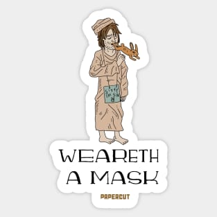 WEARETH A MASK Sticker